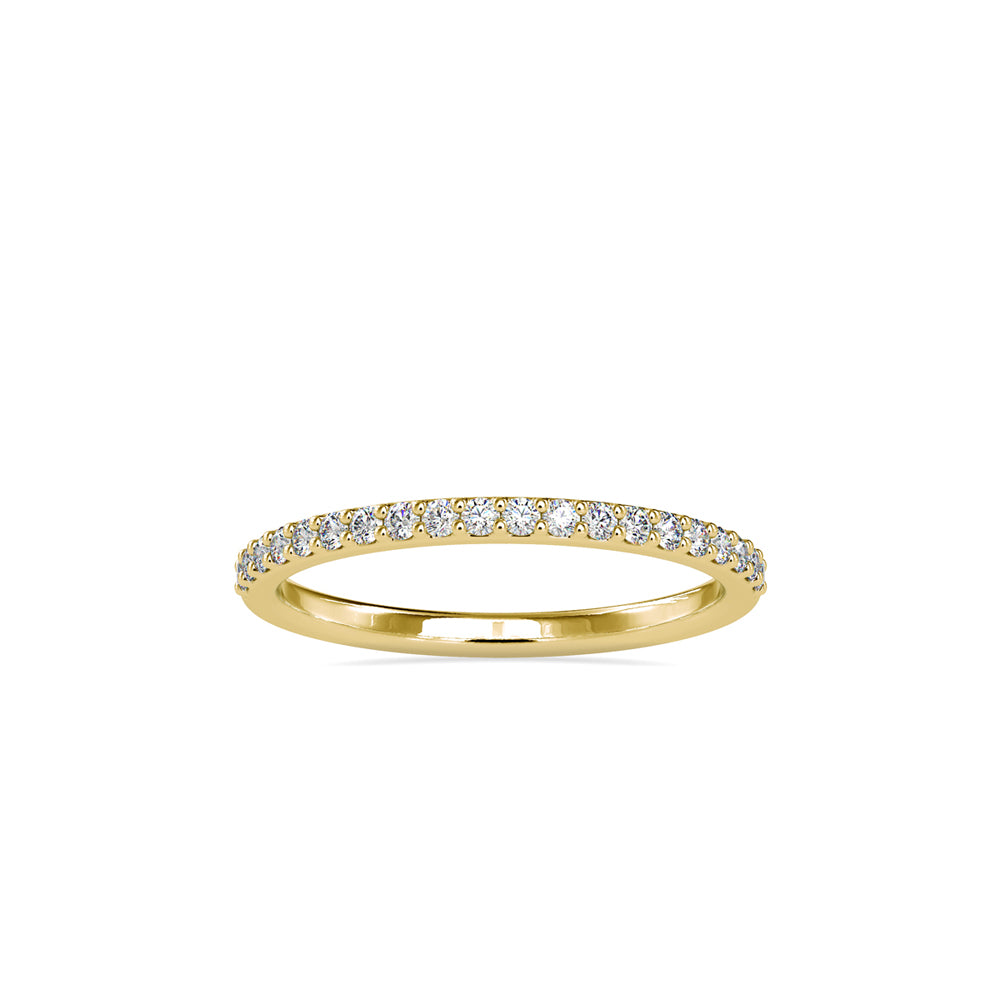 0.19Ct Half Eternity Lab-Grown Diamond Gold Ring