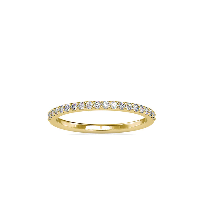 0.19Ct Half Eternity Lab-Grown Diamond Gold Ring