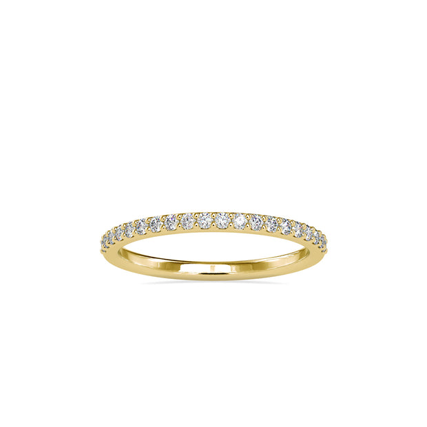 0.19Ct Half Eternity Lab-Grown Diamond Gold Ring