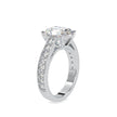 3.94Ct Radiant Cut Solitaire Lab-Grown Diamond Gold Ring