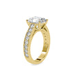 3.94Ct Radiant Cut Solitaire Lab-Grown Diamond Gold Ring
