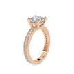 1.68Ct Princess Cut Solitaire Lab-Grown Diamond Gold Ring