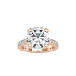 4.99Ct Round Cut Solitaire Lab-Grown Diamond Gold Ring