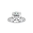 4.99Ct Round Cut Solitaire Lab-Grown Diamond Gold Ring