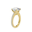 4.99Ct Round Cut Solitaire Lab-Grown Diamond Gold Ring