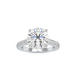 5.02Ct Round Cut Solitaire Lab-Grown Diamond Gold Ring