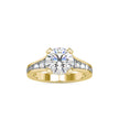 3.68Ct Round Cut Solitaire Lab-Grown Diamond Gold Ring