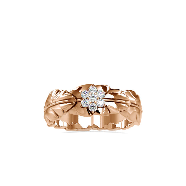 0.13Ct Cluster Lab-Grown Diamond Gold Ring