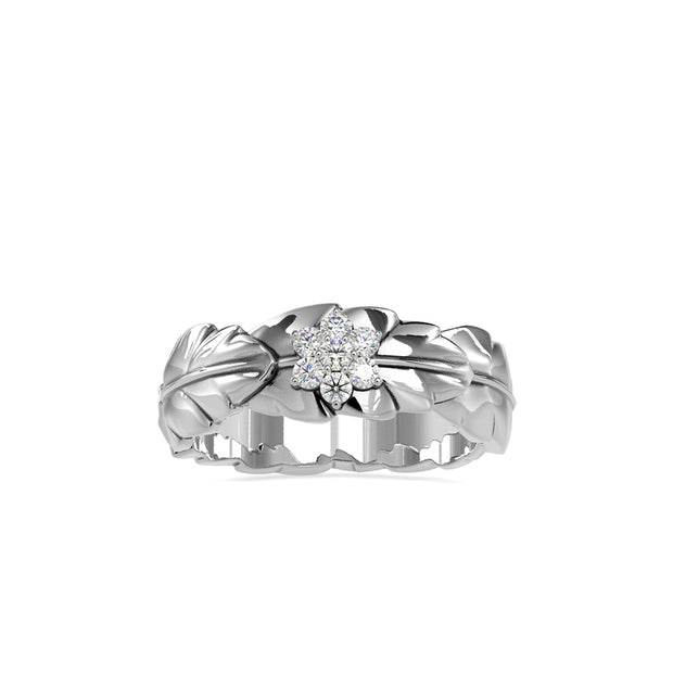0.13Ct Cluster Lab-Grown Diamond Gold Ring