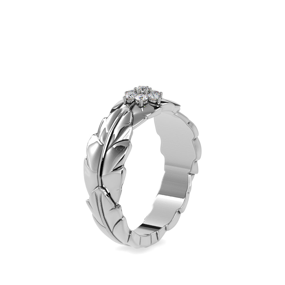 0.13Ct Cluster Lab-Grown Diamond Gold Ring