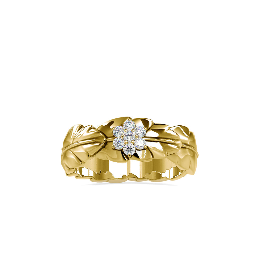 0.13Ct Cluster Lab-Grown Diamond Gold Ring