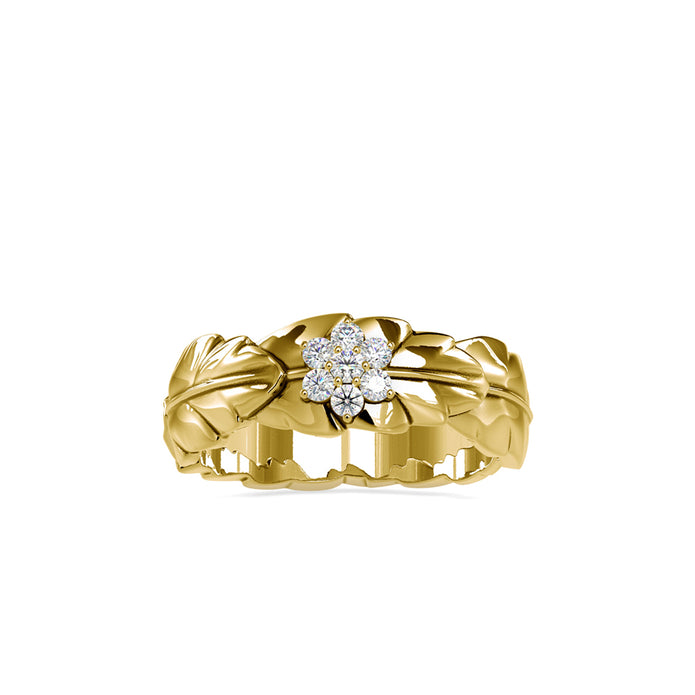 0.13Ct Cluster Lab-Grown Diamond Gold Ring