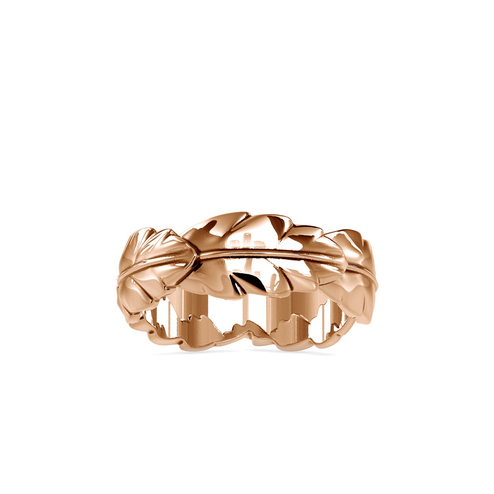 Nature Inspired Leaf Style Gold Ring