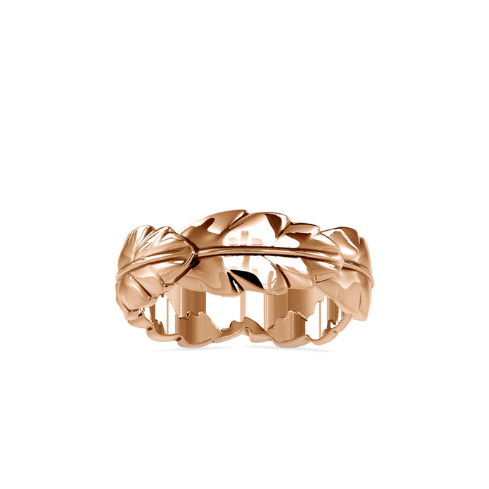 Nature Inspired Leaf Style Gold Ring