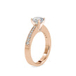 1.08Ct Round Cut Solitaire Lab Grown Diamond Gold Ring