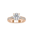 2.11Ct Round Cut Solitaire Lab Grown Diamond Gold Ring