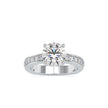 2.11Ct Round Cut Solitaire Lab Grown Diamond Gold Ring