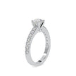 1.05Ct Round Cut Solitaire Lab Grown Diamond Gold Ring