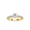 1.05Ct Round Cut Solitaire Lab Grown Diamond Gold Ring