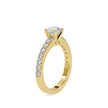 1.05Ct Round Cut Solitaire Lab Grown Diamond Gold Ring
