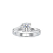 1.19Ct Round Cut Solitaire Tension Style Lab Grown Diamond Gold Ring