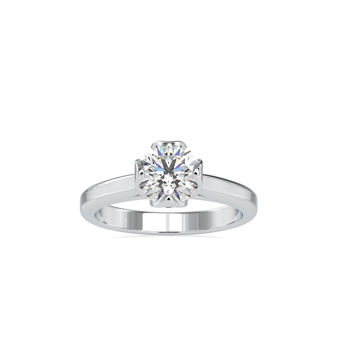 1.21Ct Round Cut Solitaire Lab Grown Diamond Gold Ring