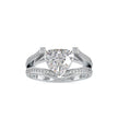 3.06Ct Trillion Cut Solitaire Lab Grown Diamond Gold Ring