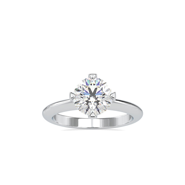 1.60Ct Round Cut Solitaire Lab Grown Diamond Gold Ring