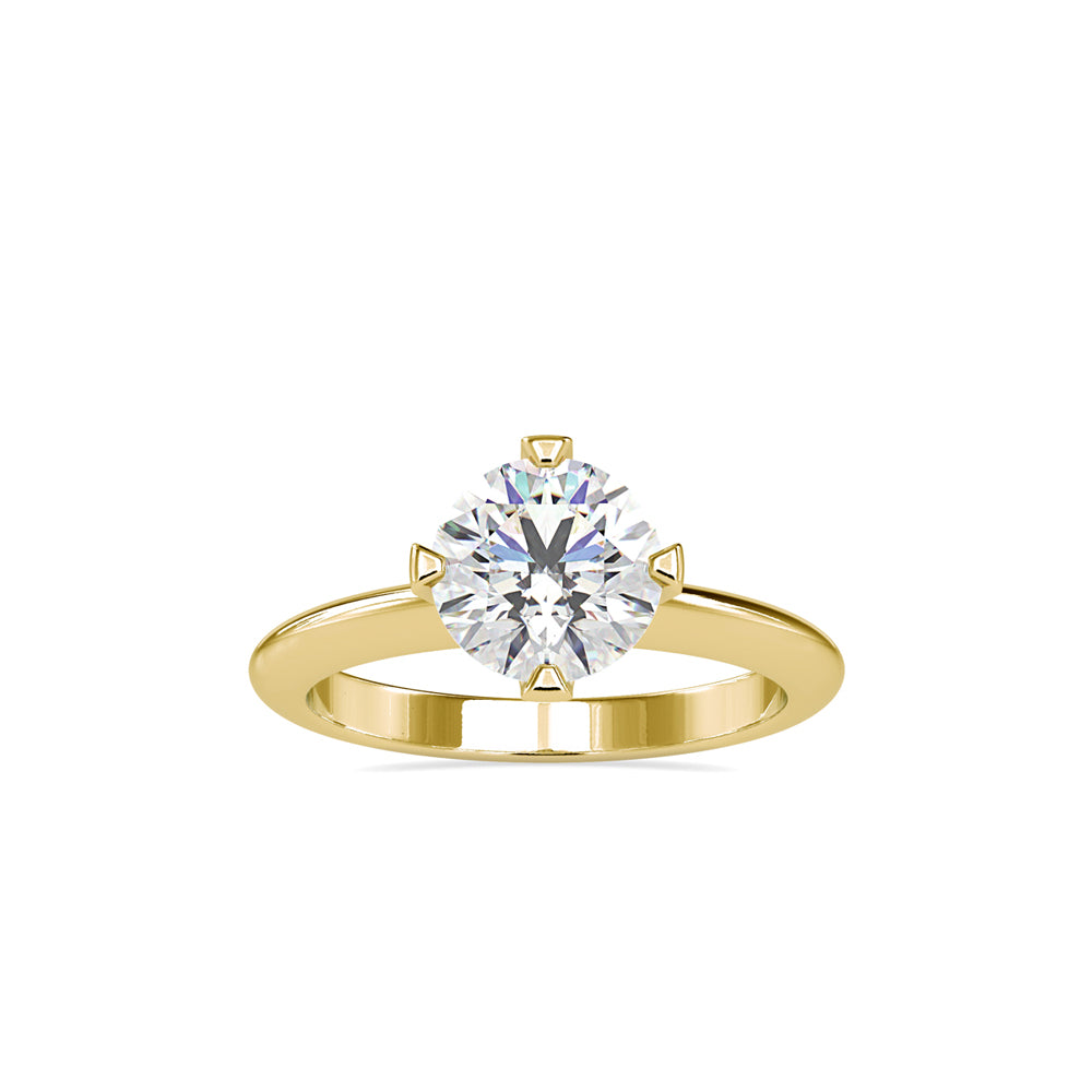 1.60Ct Round Cut Solitaire Lab Grown Diamond Gold Ring