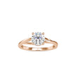 1.19Ct Round Cut Twist Solitaire Lab Grown Diamond Gold Ring