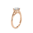 1.19Ct Round Cut Twist Solitaire Lab Grown Diamond Gold Ring