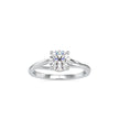 1.19Ct Round Cut Twist Solitaire Lab Grown Diamond Gold Ring