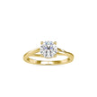 1.19Ct Round Cut Twist Solitaire Lab Grown Diamond Gold Ring