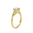1.19Ct Round Cut Twist Solitaire Lab Grown Diamond Gold Ring