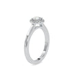 0.50Ct Round Cut Halo Lab Grown Diamond Gold Ring