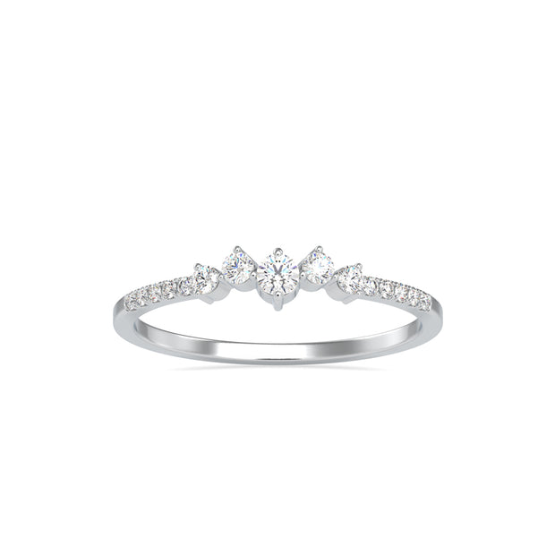 0.16Ct Prong Set Lab-Grown Diamond Gold Ring