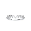 0.11Ct Zig-Zag Style Lab-Grown Diamond Gold Ring