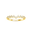 0.11Ct Zig-Zag Style Lab-Grown Diamond Gold Ring