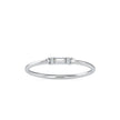 0.07Ct Baguette Cut Three Stone Lab-Grown Diamond Gold Ring