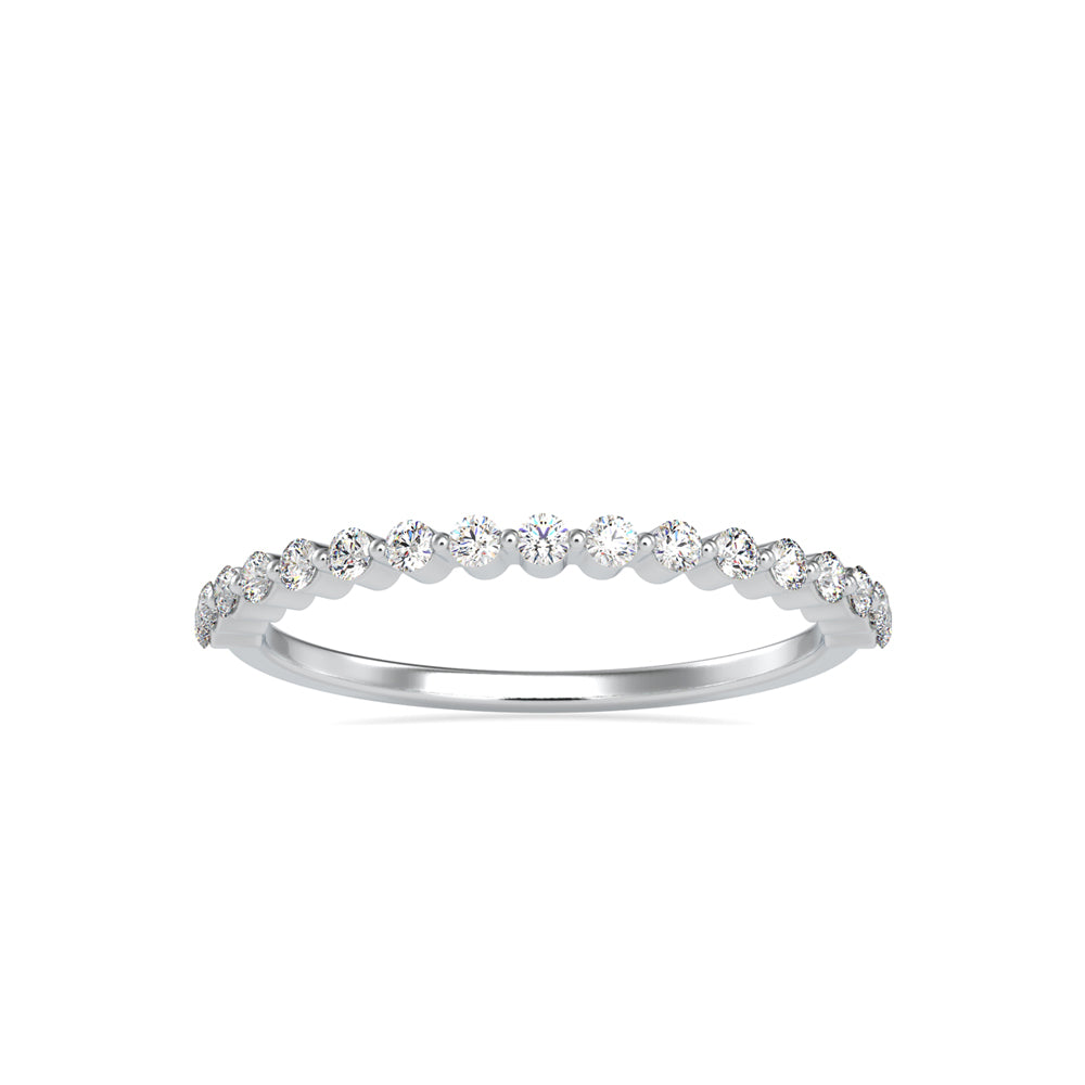 0.26Ct Half Eternity Prong Lab-Grown Diamond Gold Ring