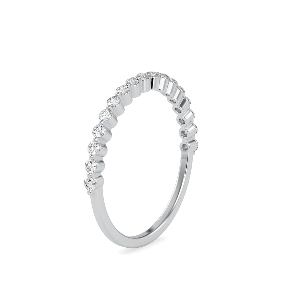 0.26Ct Half Eternity Prong Lab-Grown Diamond Gold Ring