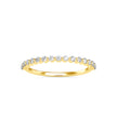 0.26Ct Half Eternity Prong Lab-Grown Diamond Gold Ring