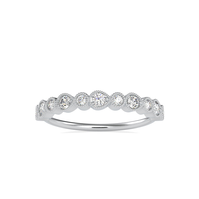 0.29Ct Vintage Inspire Bezel Set Lab-Grown Diamond Gold Ring