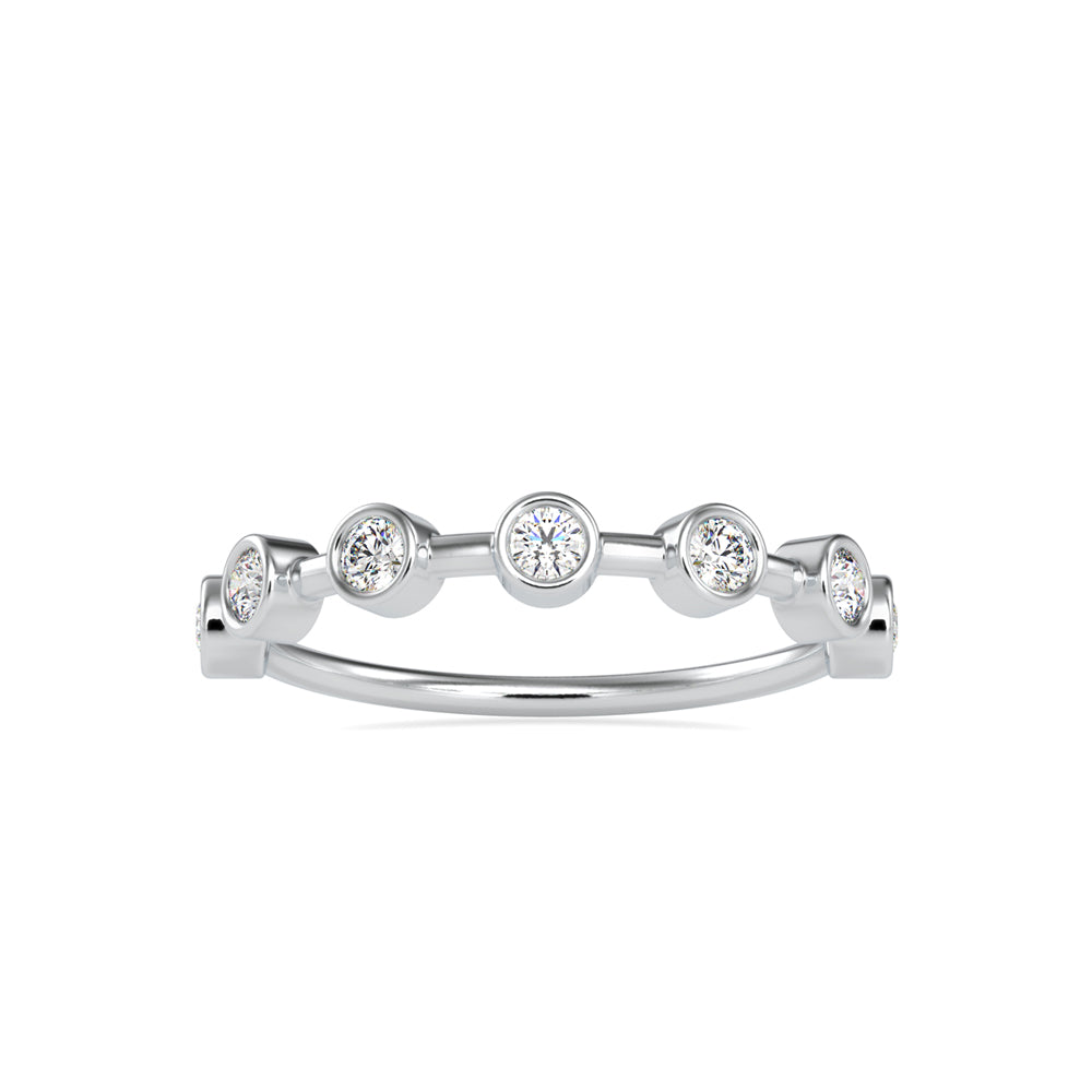 0.28Ct Bezel Set Lab-Grown Diamond Gold Ring