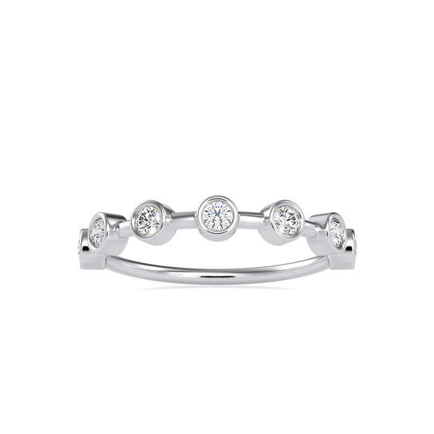 0.28Ct Bezel Set Lab-Grown Diamond Gold Ring