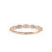 0.12Ct Marquise Wave Pave Lab-Grown Diamond Gold Ring