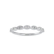 0.12Ct Marquise Wave Pave Lab-Grown Diamond Gold Ring