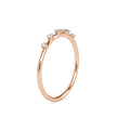 0.08Ct Five Stone Round Cut Lab-Grown Diamond Gold Ring