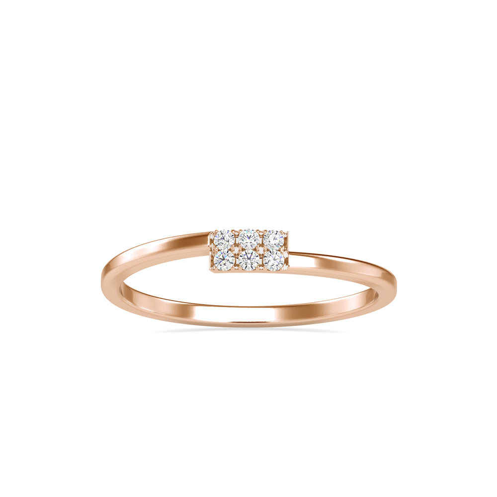 0.06Ct Cluster Lab-Grown Diamond Gold Ring
