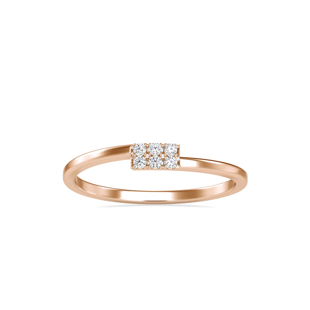 0.06Ct Cluster Lab-Grown Diamond Gold Ring